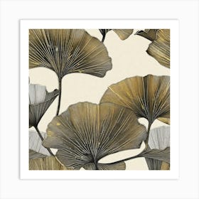 Ginkgo Leaves 20 Art Print