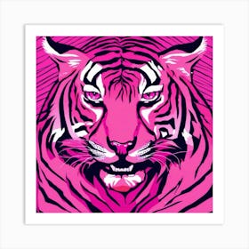 Pinktiger 2 Art Print