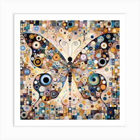 Ornate Butterfly Abstract III Art Print