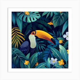 Toucan In The Jungle 6 Art Print