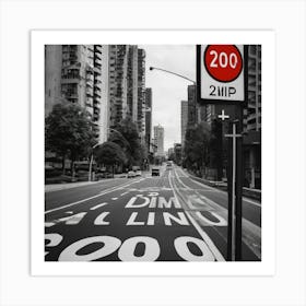 200 Hp Sign Art Print