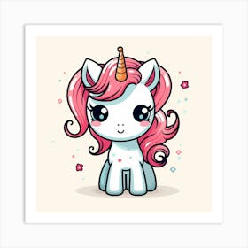 Cute Unicorn, Cute Unicorns, Cute Unicorns, Cute Unicorns, Cute Art Print