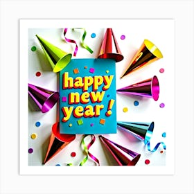 Happy New Year 18 Art Print