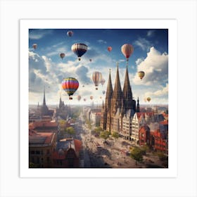 Hot Air Balloons Art Print