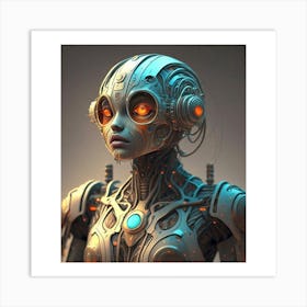 Futuristic Woman 1 Art Print