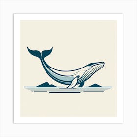 Whale Logo Art Print