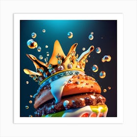 Hamburger Royal And Vegetables 4 1 Art Print