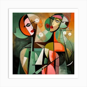 Two Women 2 Art Print