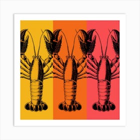 Lobsters 2 Art Print