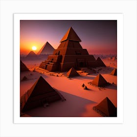 Gothic Ancient Egyptian 3 Pyramids During Sunset 8k Resolution Gothic Style Expressionism Masterpiece Monochromatic Tetredic Ornate Colors Unreal Engine 5 Cinema Cc5400e7 3a9a 4551 92be 5be2fc92cdde Art Print