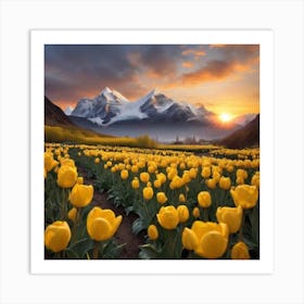 Yellow Tulips 2 Art Print