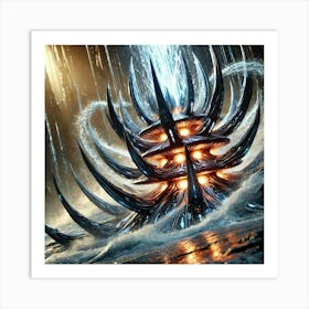 Cascade Sovereignty Weaponized Water Forms Art Print