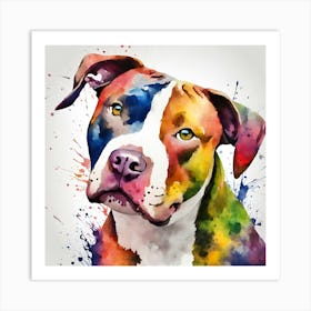 Pit Terrier, National Pet Day! Art Print