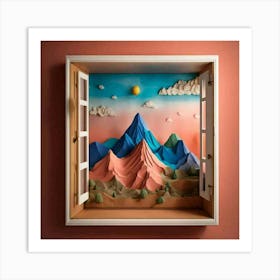 Window To The Mountains Art Print