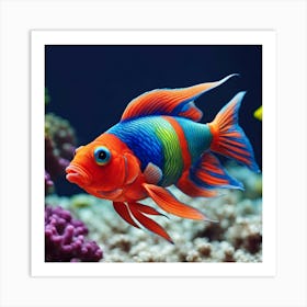 Color Fish Art Print