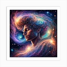 dreamer in the stars Art Print