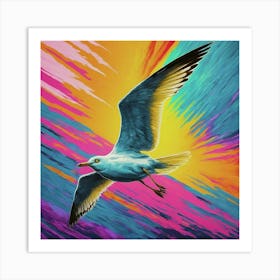 Seagull In Flight 2 Art Print