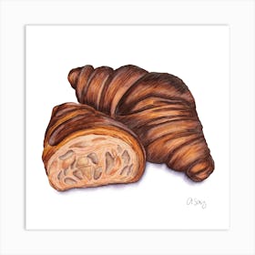 Croissants Art Print