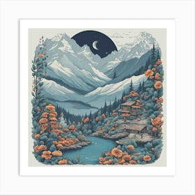 Mountain Landscape 6 Art Print