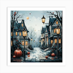 Halloween Street Art Print