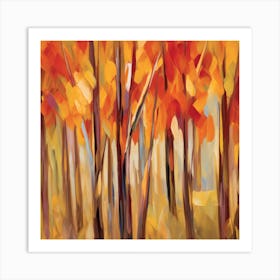 Autumn Trees Art Print