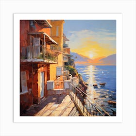 En Plein Air Whispers of Vernazza 1 Art Print