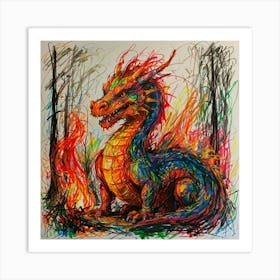 Dragon Fire Art Print