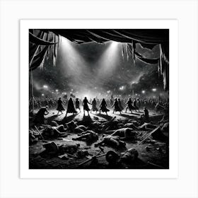 Night rebellion II Art Print