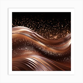 Chocolate Wave - Chocolate Stock Videos & Royalty-Free Footage Art Print