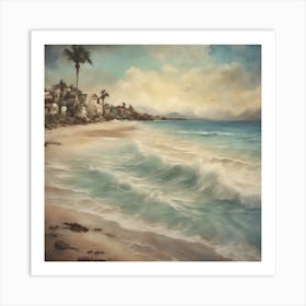 Beach San Juan Photo Canvas Print Art Print