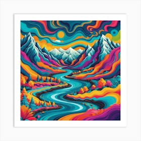 Psychedelic Painting 5 Art Print