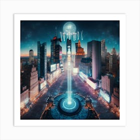 City Of Lights Art Print