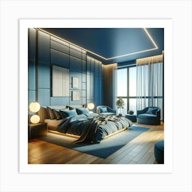 Modern Bedroom Art Print