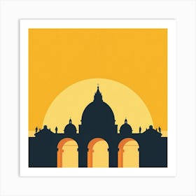 A Vatican City Minimal Illustration 1720444887 2 Art Print