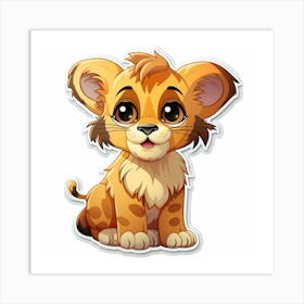 Lion Cub 44 Art Print