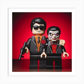 Ventriloquist and Scarface from the Batman Art Print