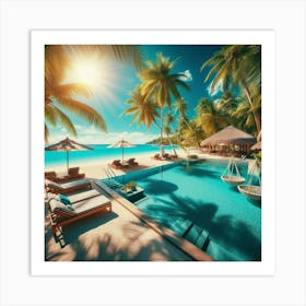 Tropical paradise day 3 Art Print