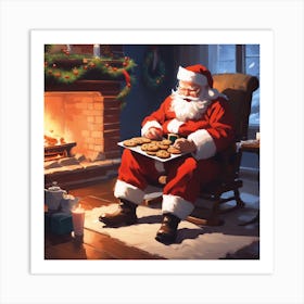 Christmas Santa 9 Art Print