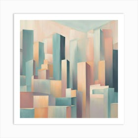 Abstract Cityscape 45 Art Print