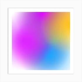 Abstract Colorful Abstract Background Art Print