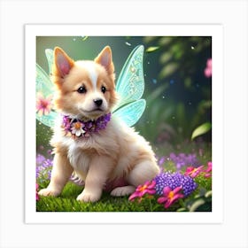 Fairy Puppy Art Print