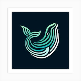 Whale Logo Art Print