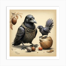 Crows 15 Art Print