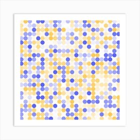 Dots On A White Background Art Print