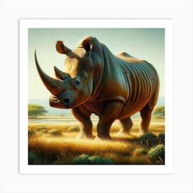 Rhinoceros 4 Art Print