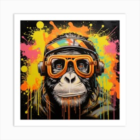 Gorilla In Sunglasses Art Print