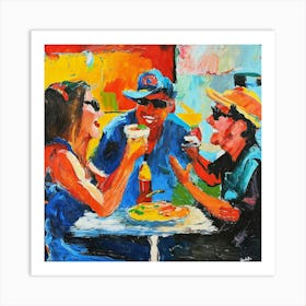 Slice Of Life Comedy Impressionist Art Painting (3) Art Print