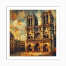 Notre Dame De Paris Art Print