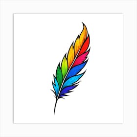 Feather Tattoo 4 Art Print