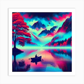 Fishing in Peace Art Print